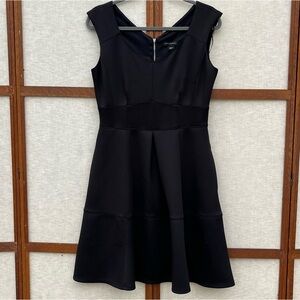 Metaphor Fit and Flare Mini Little Black Cocktail Dress - Size 12